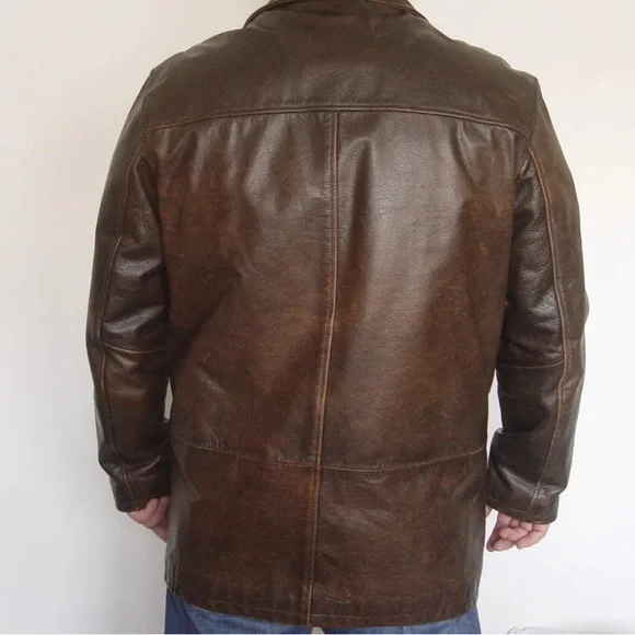 Jim & MaryLou Real Leather Men's Jacket Size M Thinsulate Thermal Insulation